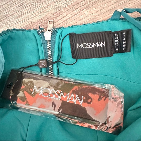 MOSSMAN *Change of Heart*  Lace Mini Dress | Jade Green |  US Size 2 | NWT - Picture 14 of 16